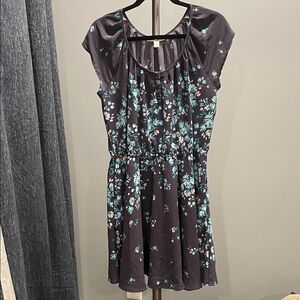 LC Lauren Conrad Purple and Blue Floral Dress